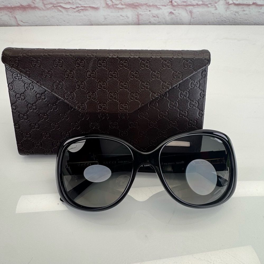 Rare Authentic Vintage Web Gucci GG 3644/S D28WJ Black 56mm Polarized Sunglasses - Picture 15 of 15